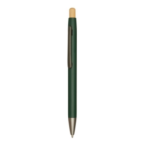 Stylo à bille vert publicitaire